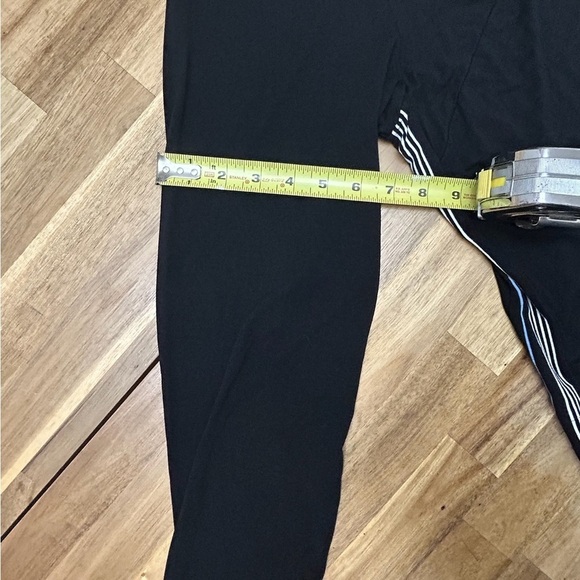 J. Jill Wearever Collection Oversized Split Side Tunic Black Blue/White Stripe - Picture 11 of 12